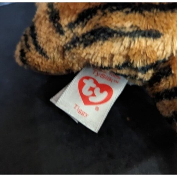 TY Beanie Boos TIGGY the Brown Striped Tiger (6 Inch plush stuffed animal toy - Picture 8 of 8